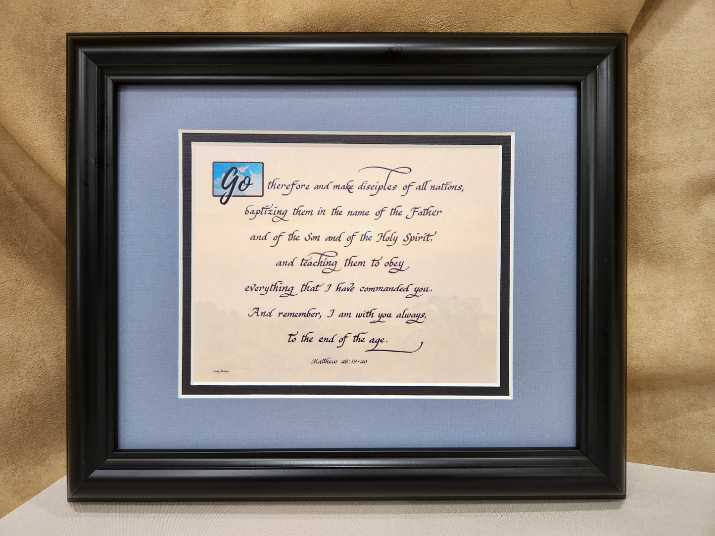 The Great Commission Matthew 28 Framed Scripture
