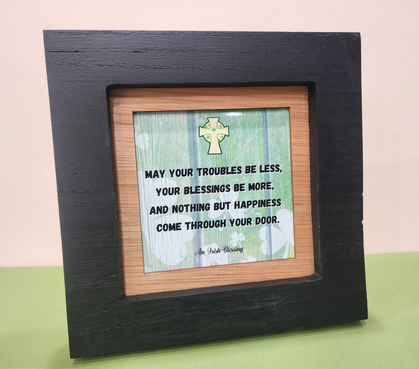 An Irish Blessing small, framed picture