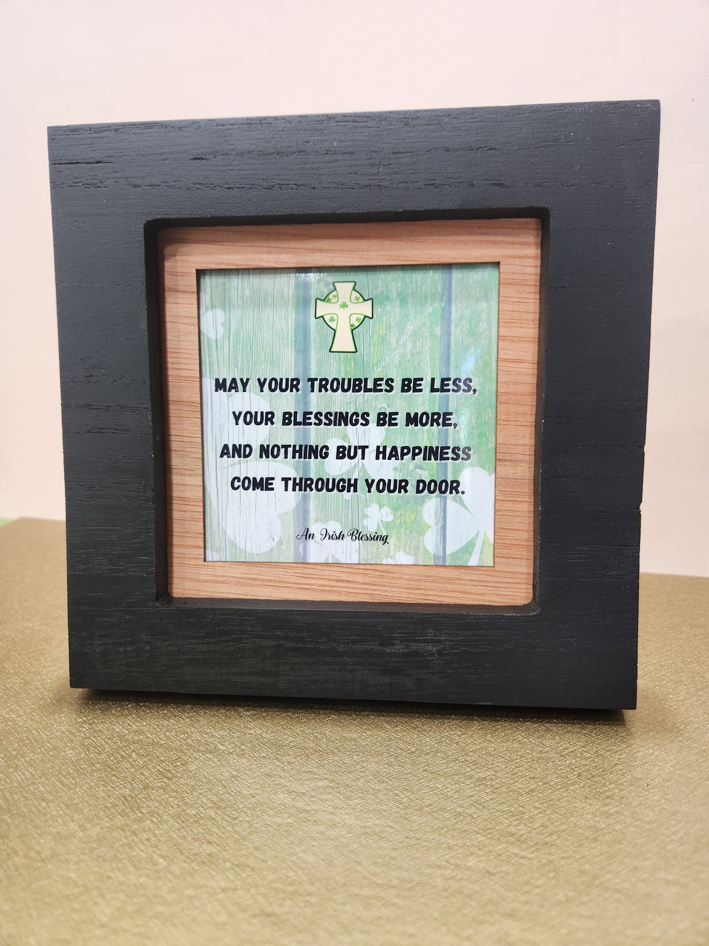 An Irish Blessing small, framed picture