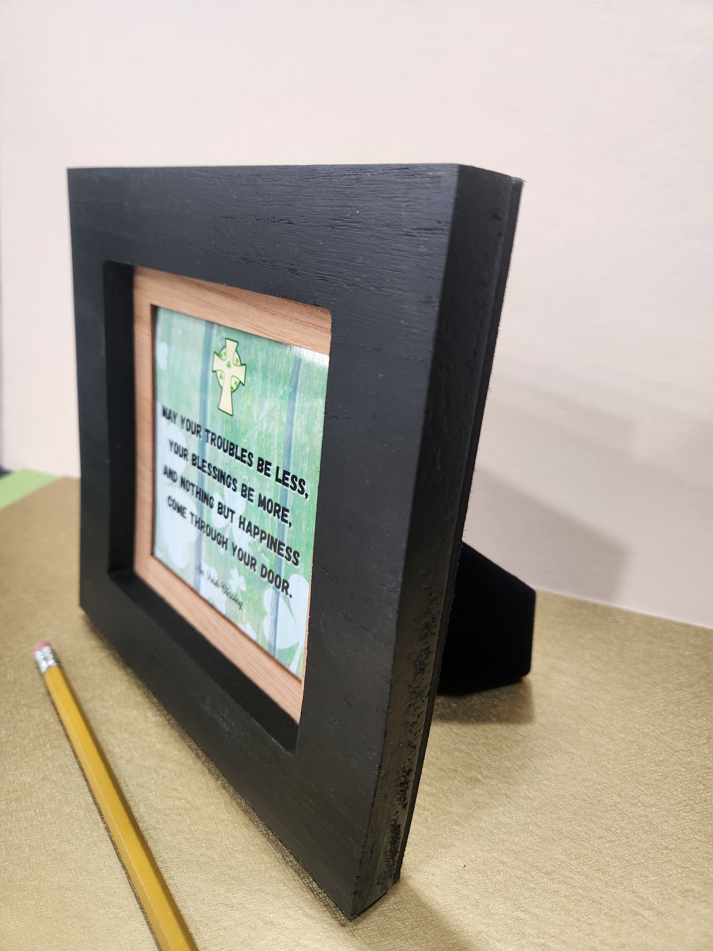 An Irish Blessing small, framed picture