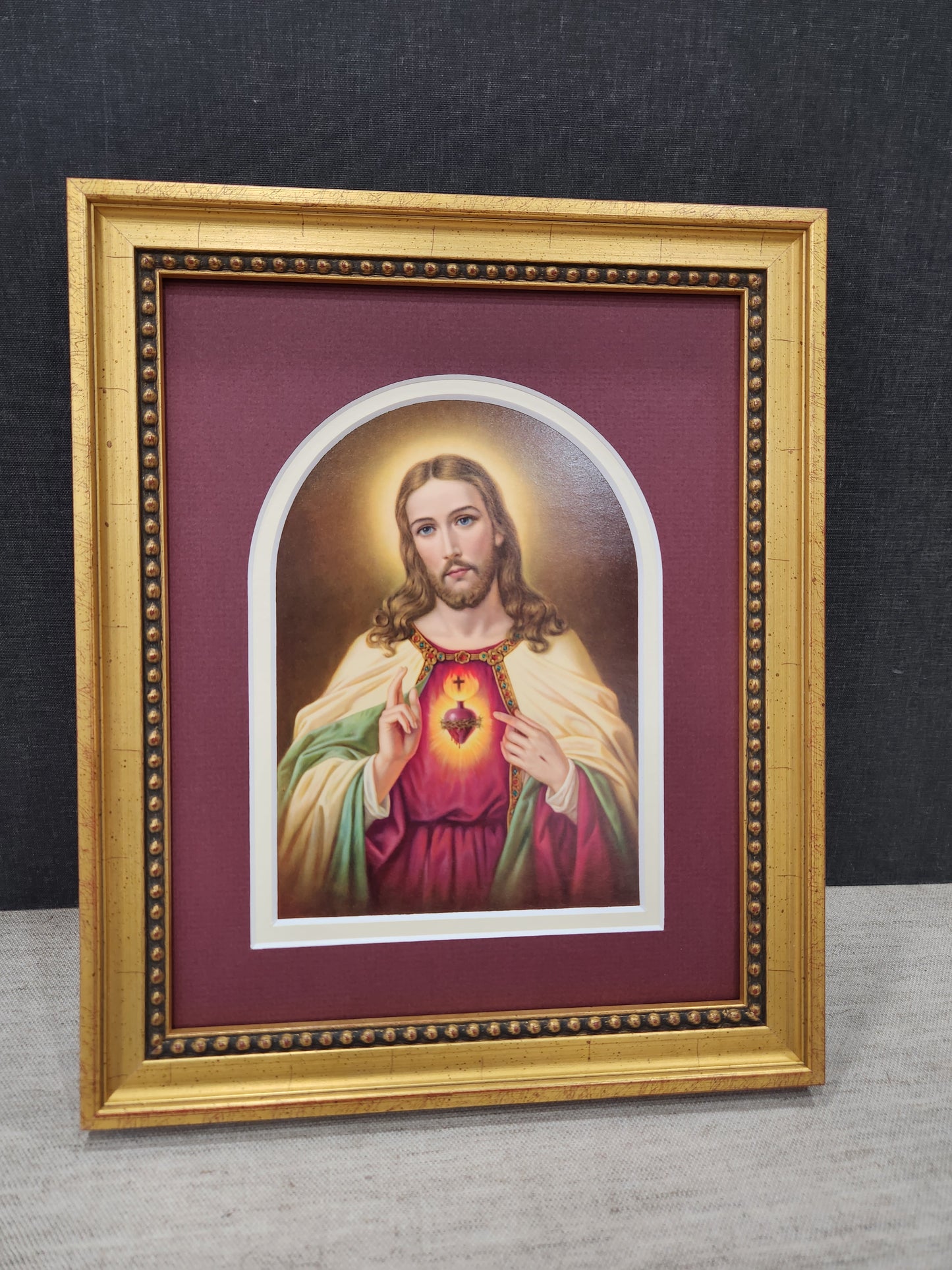 Sacred Heart of Jesus vintage print Heiliges Herz Jesu