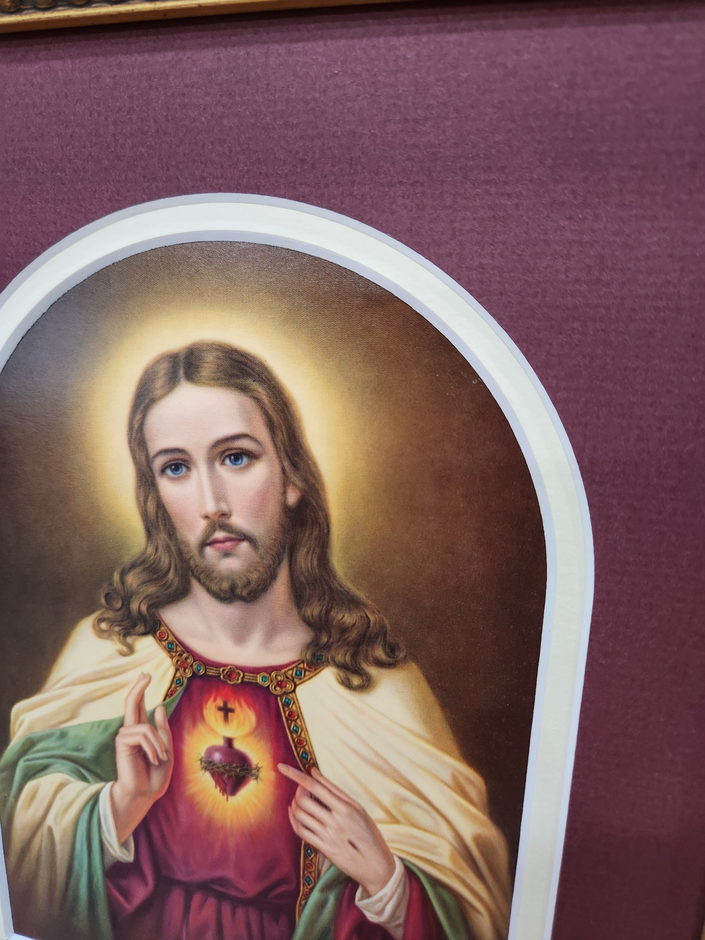Sacred Heart of Jesus vintage print Heiliges Herz Jesu