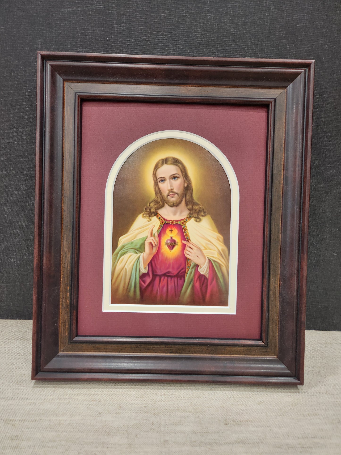 Sacred Heart of Jesus vintage print Heiliges Herz Jesu