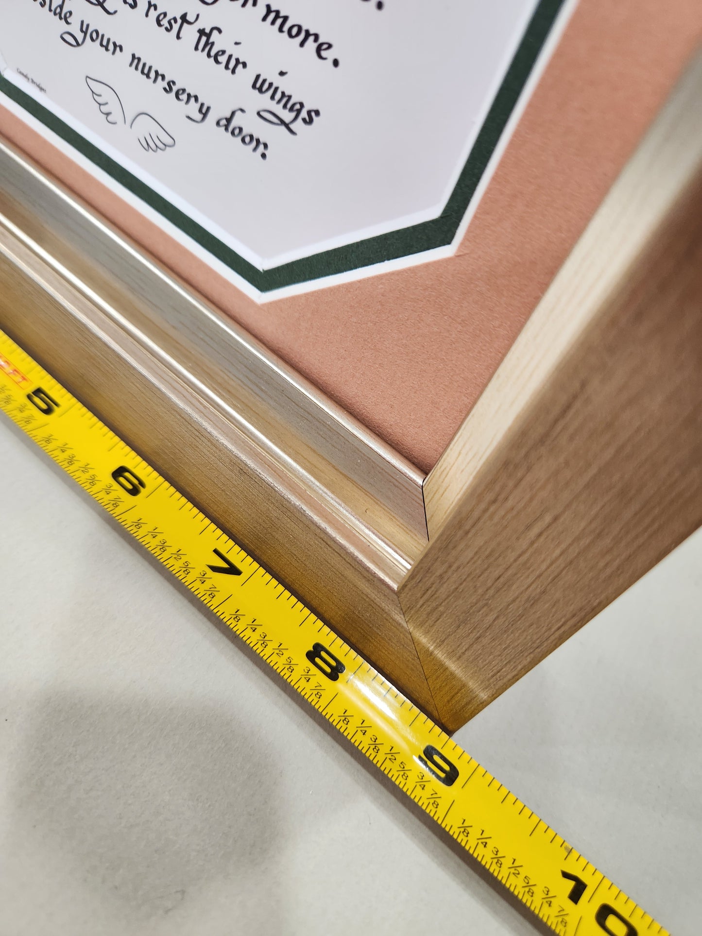 Baby Irish Blessing framed picture with easel on back