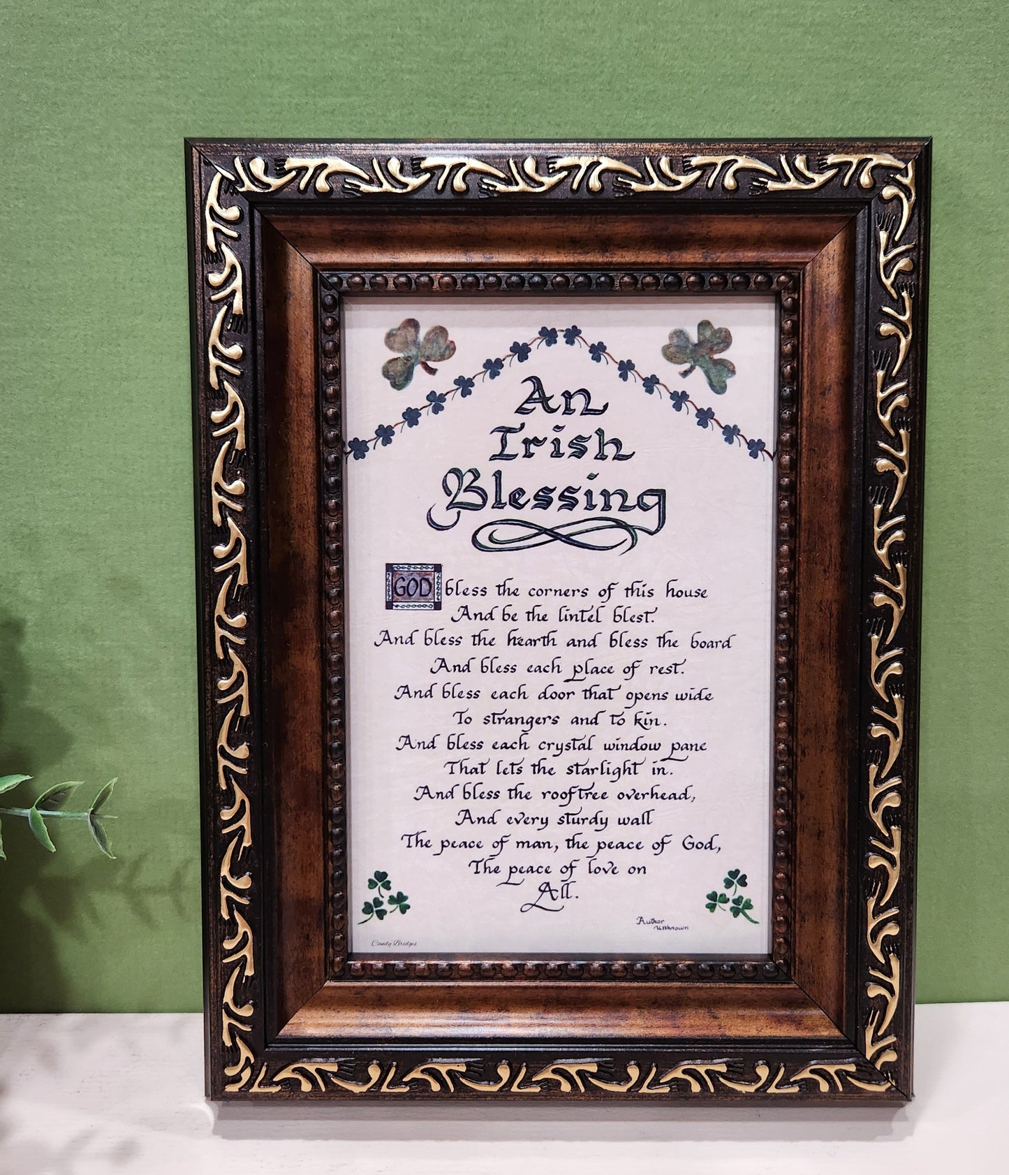Small Irish Blessing picture God Bless the corners of this house