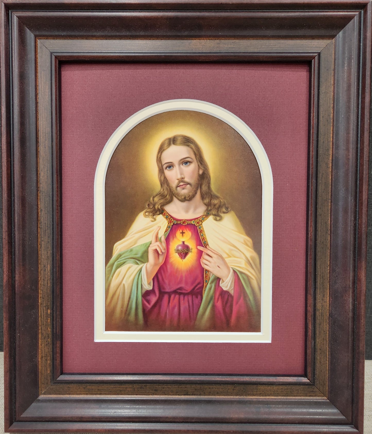 Sacred Heart of Jesus vintage print Heiliges Herz Jesu