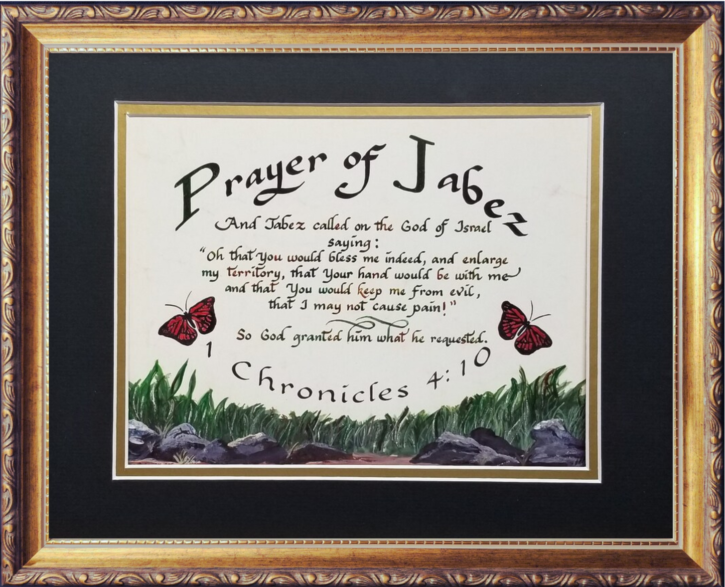 Prayer of Jabez framed Scripture
